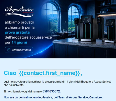 Email di conferma immediata